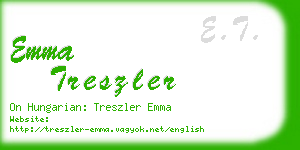 emma treszler business card